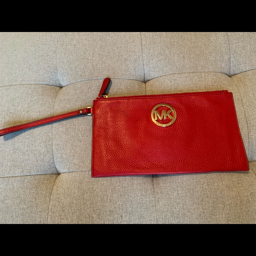 Michael Kors Red Wristlet